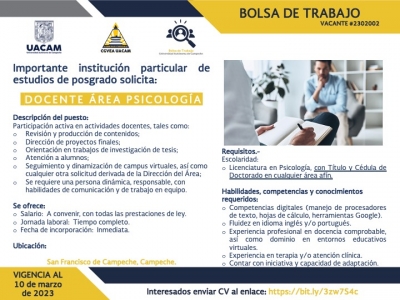 VACANTE #2302002