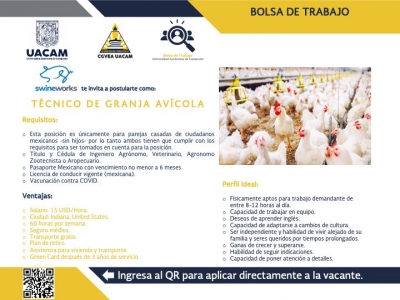 VACANTE DISPONIBLE FEBRERO