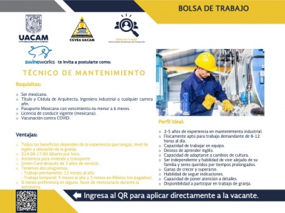 VACANTE DISPONIBLE FEBRERO