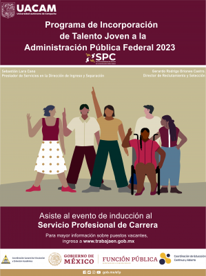 Evento de inducción virtual sobre lo que es el Servicio Profesional de Carrera en la Administración Pública Federal