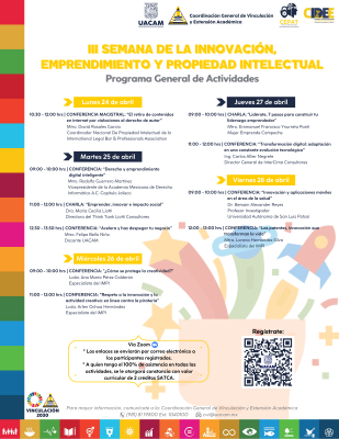 TERCERA SEMANA DE LA INNOVACIÓN, EMPRENDIMIENTO Y PROPIEDAD INTELECTUAL 2023
