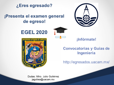 Invitación al Egel 2020.